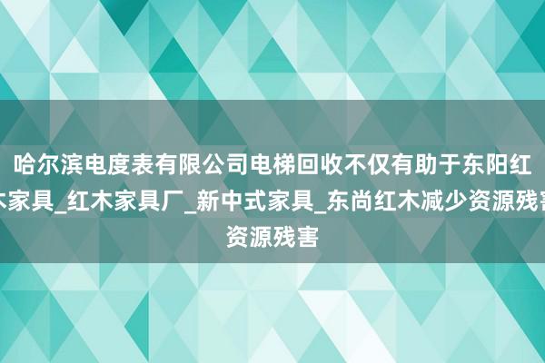 哈尔滨电度表有限公司电梯回收不仅有助于东阳红木家具_红木家具厂_新中式家具_东尚红木减少资源残害